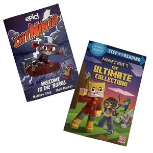 The Ultimate Collection & Epic! Cat Ninja Book Set - Purple & Multicolor